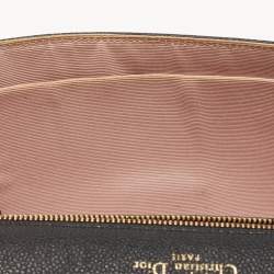 Pre Owned Dior Black Leather Medium Diorama Shoulder Bag