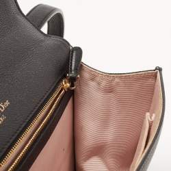 Pre Owned Dior Black Leather Medium Diorama Shoulder Bag