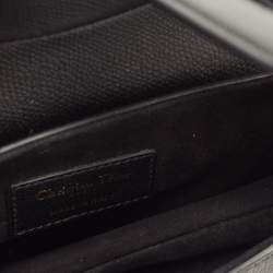 Dior Black Leather Mini Saddle Bag