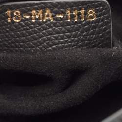 Dior Black Leather Mini Saddle Bag
