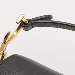 Dior Black Leather Mini Saddle Bag