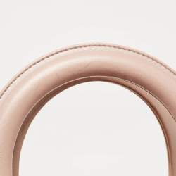 Dior Metallic Pink Cannage Leather Medium Lady Dior Tote