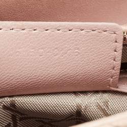 Dior Metallic Pink Cannage Leather Medium Lady Dior Tote