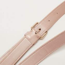 Dior Metallic Pink Cannage Leather Medium Lady Dior Tote
