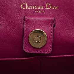 Pre Owned Dior Black Leather Medium Diorissimo Shopper Tote
