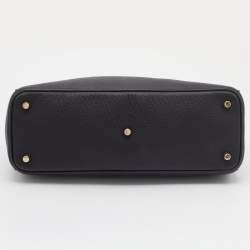 Pre Owned Dior Black Leather Medium Diorissimo Shopper Tote