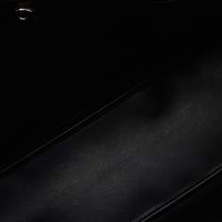 Pre Owned Dior Silver/Black Metallic Tweed Medium Patch Diorissimo Tote