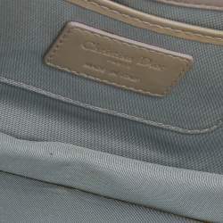 Pre Owned Dior Grey Cannage Patent Leather Lady Dior Chain Clutch