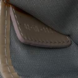 Pre Owned Dior Grey Cannage Patent Leather Lady Dior Chain Clutch