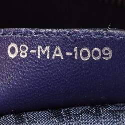 Pre Owned Dior Navy Blue Cannage Leather Large Lady Dior Tote