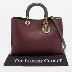 Dior Tricolor Leather Large Diorissimo Shopper Tote