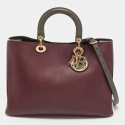 Dior Tricolor Leather Large Diorissimo Shopper Tote
