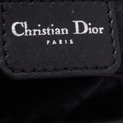 Dior Black/Gun Metal Python and Leather Saddle Bag