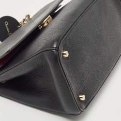 Pre Owned Dior Black Leather Mini Be Dior Top Handle Bag