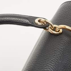 Pre Owned Dior Black Leather Mini Be Dior Top Handle Bag