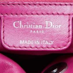 Pre Owned Dior Pink Cannage Leather Le Trente Hobo