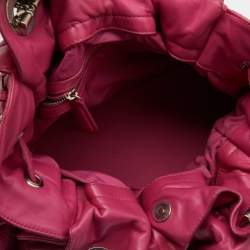 Pre Owned Dior Pink Cannage Leather Le Trente Hobo