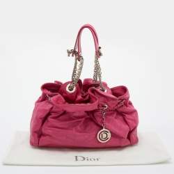 Pre Owned Dior Pink Cannage Leather Le Trente Hobo