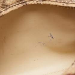 Pre Owned Dior Gold/Beige Python Large Lady Dior Tote