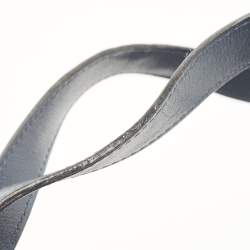 Pre Owned Dior Navy Blue Diorissimo Canvas and Leather D Charm Satchel