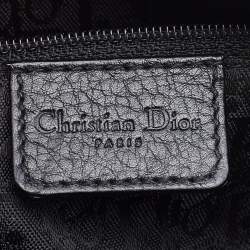 Pre Owned Dior Black Leather Small D Charm Satchel