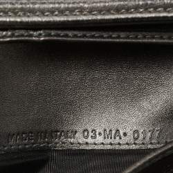 Pre Owned Dior Grey Leather Diorama Compact Wallet