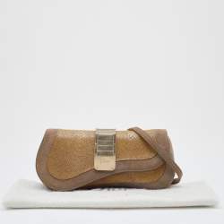 Pre Owned Dior Grey/Beige Stringray and Suede Flap Saddle Shoulder Bag