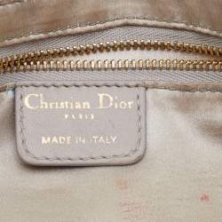 Pre Owned Dior Grey/Beige Stringray and Suede Flap Saddle Shoulder Bag