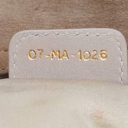 Pre Owned Dior Grey/Beige Stringray and Suede Flap Saddle Shoulder Bag
