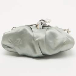 Pre Owned Dior Light Blue Satin Limited Edition 0109 Corset Ballet Hobo