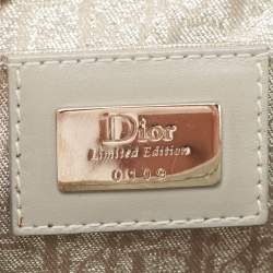 Pre Owned Dior Light Blue Satin Limited Edition 0109 Corset Ballet Hobo