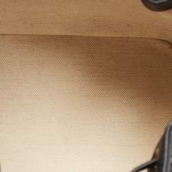 Pre Owned Dior Navy Blue Oblique Canvas and Leather Mini Bucket Bag