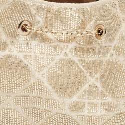 Pre Owned Dior Dusty Ivory Cannage Dream Bucket Bag