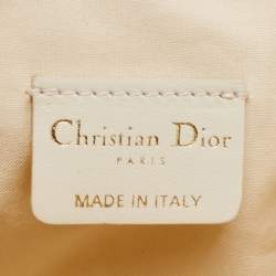 Pre Owned Dior Dusty Ivory Cannage Dream Bucket Bag