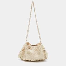 Pre Owned Dior Dusty Ivory Cannage Dream Bucket Bag