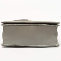 Pre Owned Dior Grey Leather Medium Diorama Flap Shoulder Bag