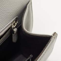 Pre Owned Dior Grey Leather Medium Diorama Flap Shoulder Bag