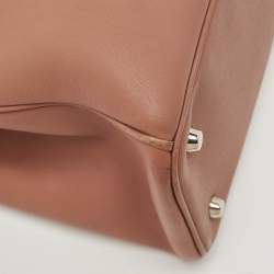 Pre Owned Dior Old Rose Leather Large Diorissimo Shopper Tote