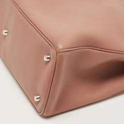 Pre Owned Dior Old Rose Leather Large Diorissimo Shopper Tote