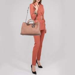Pre Owned Dior Old Rose Leather Large Diorissimo Shopper Tote