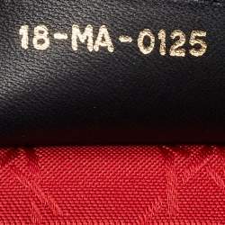 Dior Black Cannage Leather Medium Lady Dior Tote