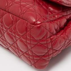 Pre Owned Dior Red Cannage Leather Miss Dior Shoulder Bag