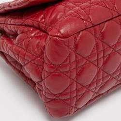 Pre Owned Dior Red Cannage Leather Miss Dior Shoulder Bag