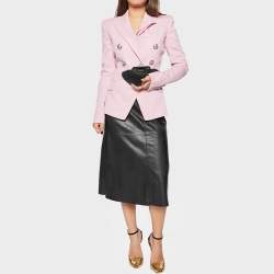 Pre Owned Dior Black Pleated Leather Frame Clutch