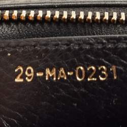 Pre Owned Dior Black Quilted Leather Medium Caro Shoulder Bag