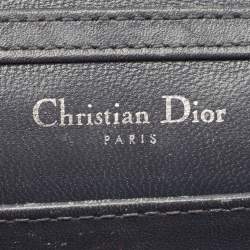Pre Owned Dior Green Micro Cannage Patent Leather Baby Diorama Crossbody Bag