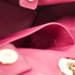 Pre Owned Dior Black Leather Medium Diorissimo Tote