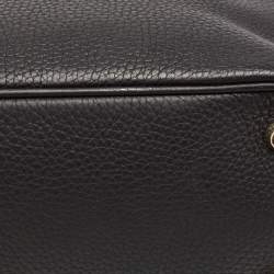 Pre Owned Dior Black Leather Medium Diorissimo Tote