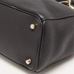 Pre Owned Dior Black Leather Medium Diorissimo Tote