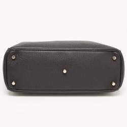 Pre Owned Dior Black Leather Medium Diorissimo Tote